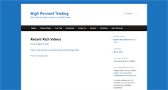 Desktop Screenshot of highpercenttrading.com