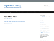 Tablet Screenshot of highpercenttrading.com
